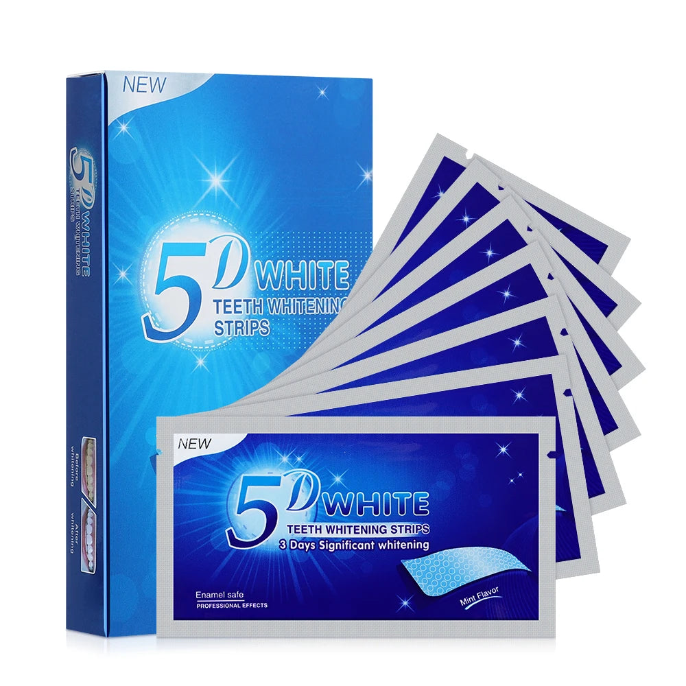 5D Gel Teeth Whitening Strips Kit