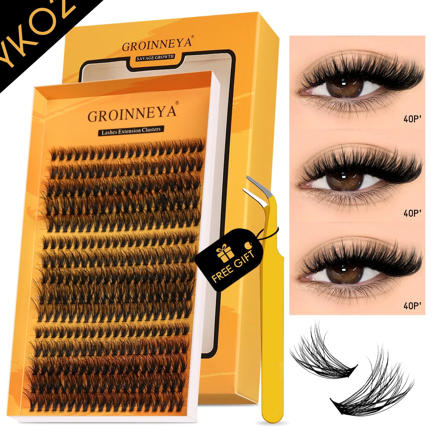 GROINNEYA Lash Clusters