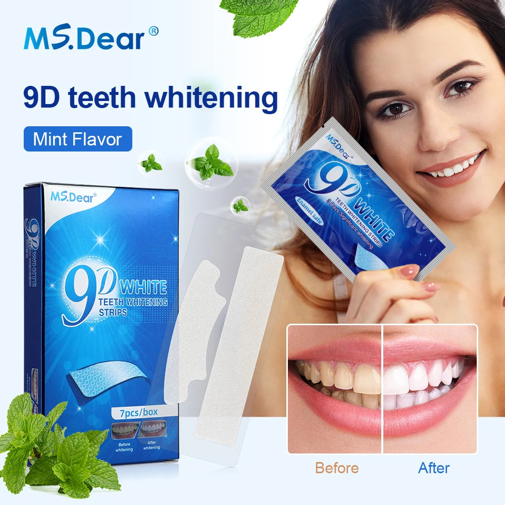 5D Gel Teeth Whitening Strips Kit