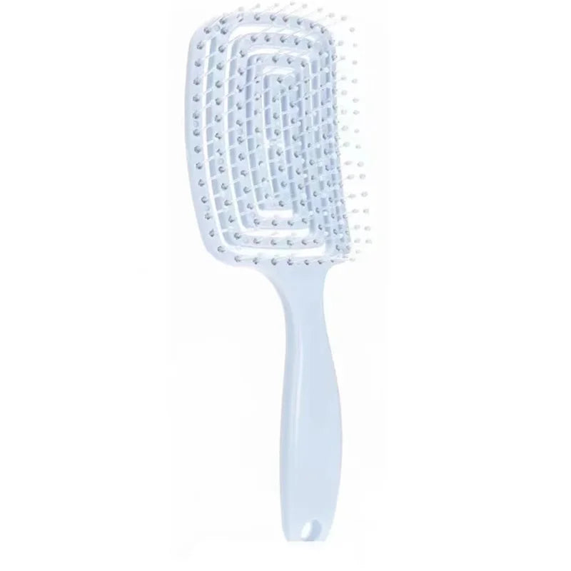 Detangling Hair Brush – Flexible Massage Comb with Hollow Design for Quick Drying & Scalp Relaxation