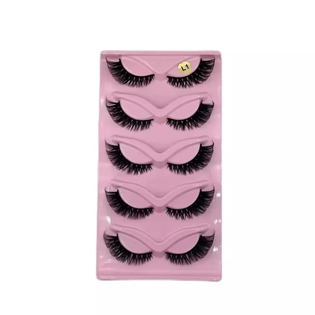 5 Pairs Cat Eye False Eyelashes